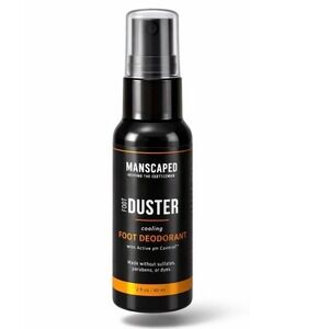 MANSCAPED Foot Duster Cooling Foot Deodorant Spray 2oz Active pH Control